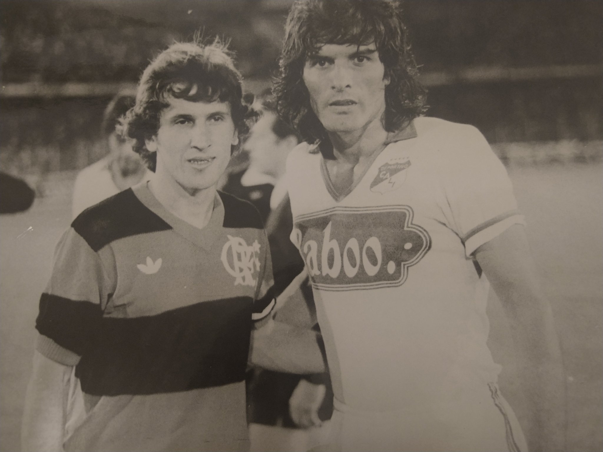 Zico y 'El Tigre' Benítez en 1981