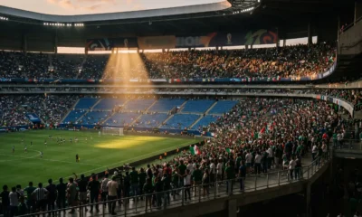 Empty seats at a 2026 World Cup match in Guadalajara