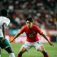 Lee Han-beom defending for South Korea at the World Cup