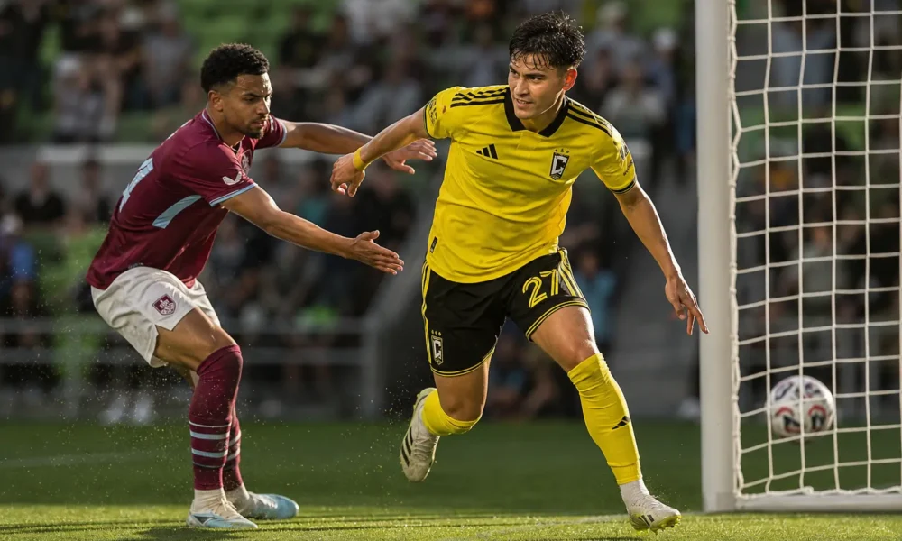 Columbus Crew Burnley 1-1 friendly Gazdag Adewumi equaliser