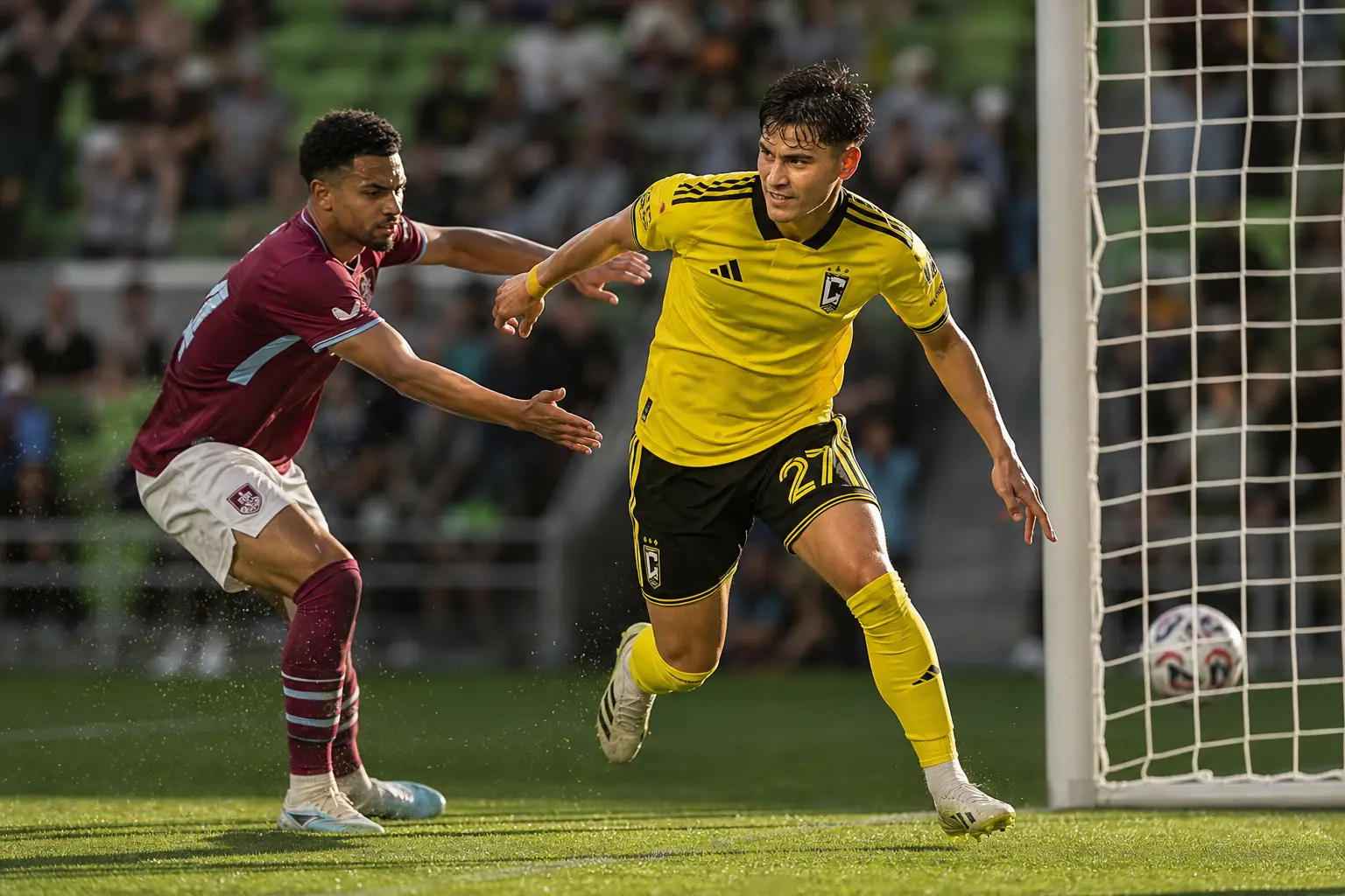 Columbus Crew Burnley 1-1 friendly Gazdag Adewumi equaliser