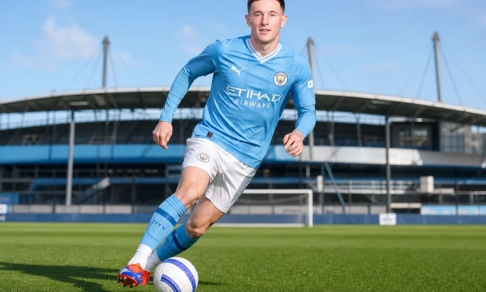 Elliot Anderson Manchester City record transfer signing midfielder