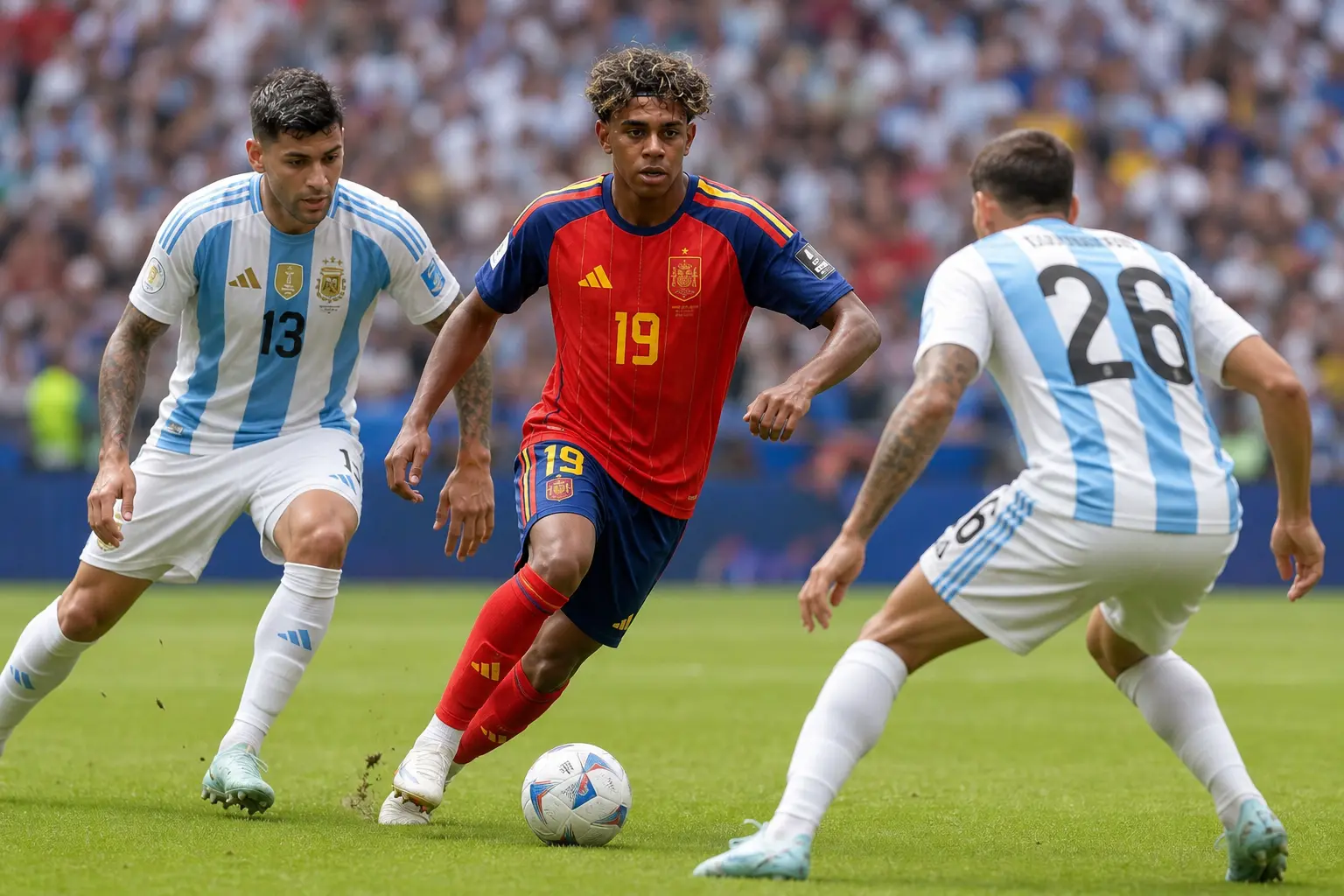 Lamine Yamal dribbling Spain World Cup 2026 final