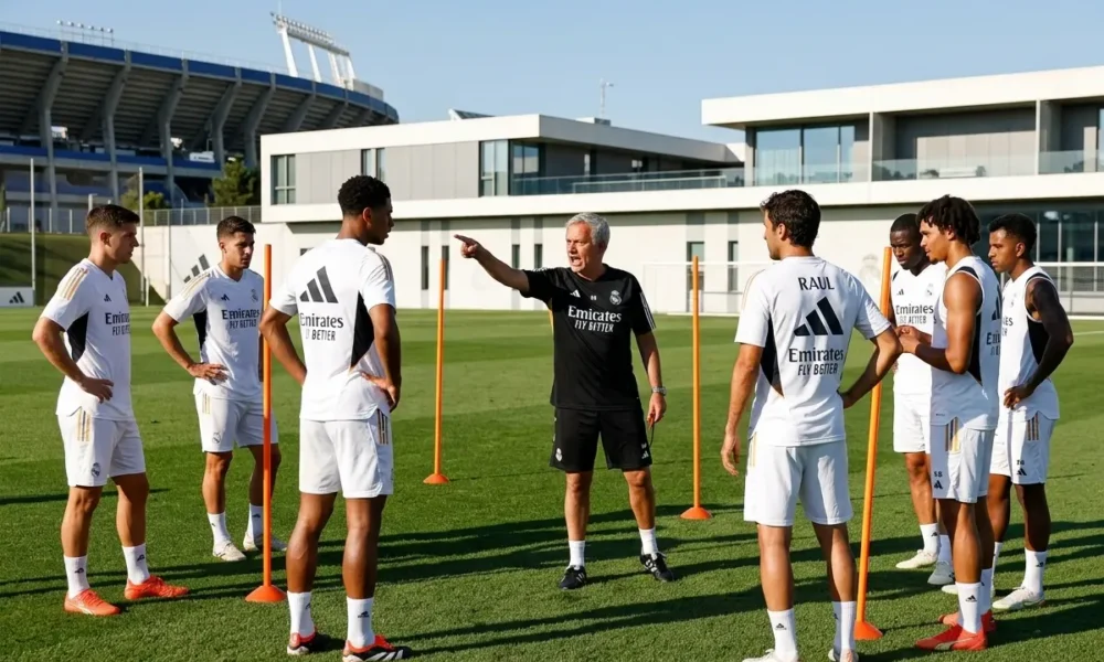Mourinho first Real Madrid pre-season training Valdebebas players