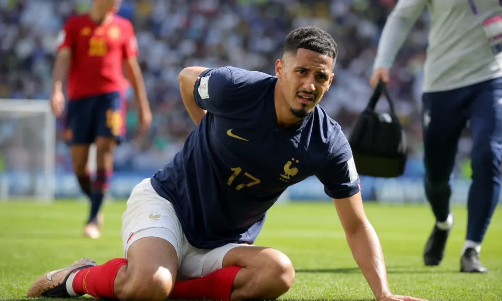 William Saliba back injury Arsenal Premier League title defence