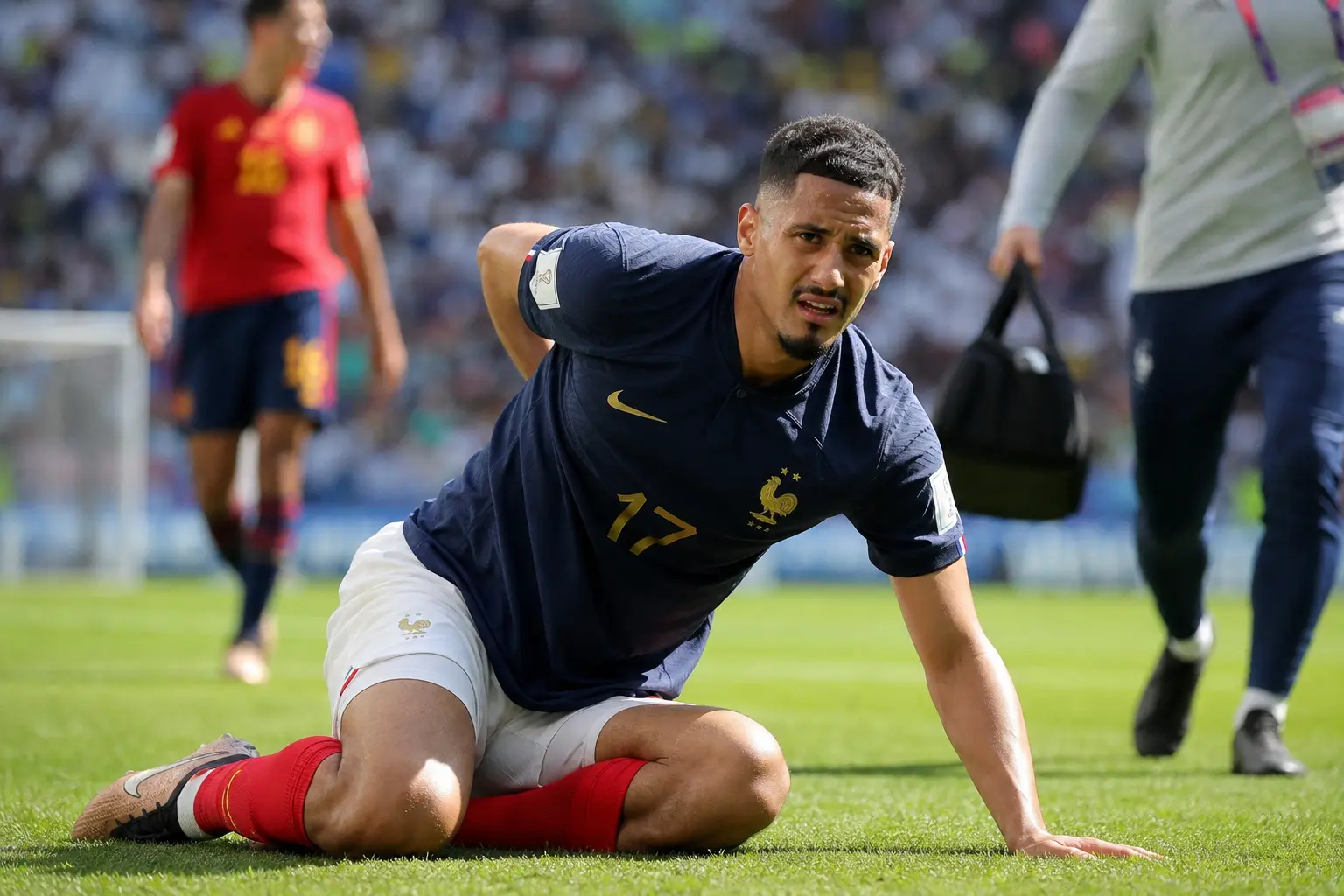 William Saliba back injury Arsenal Premier League title defence