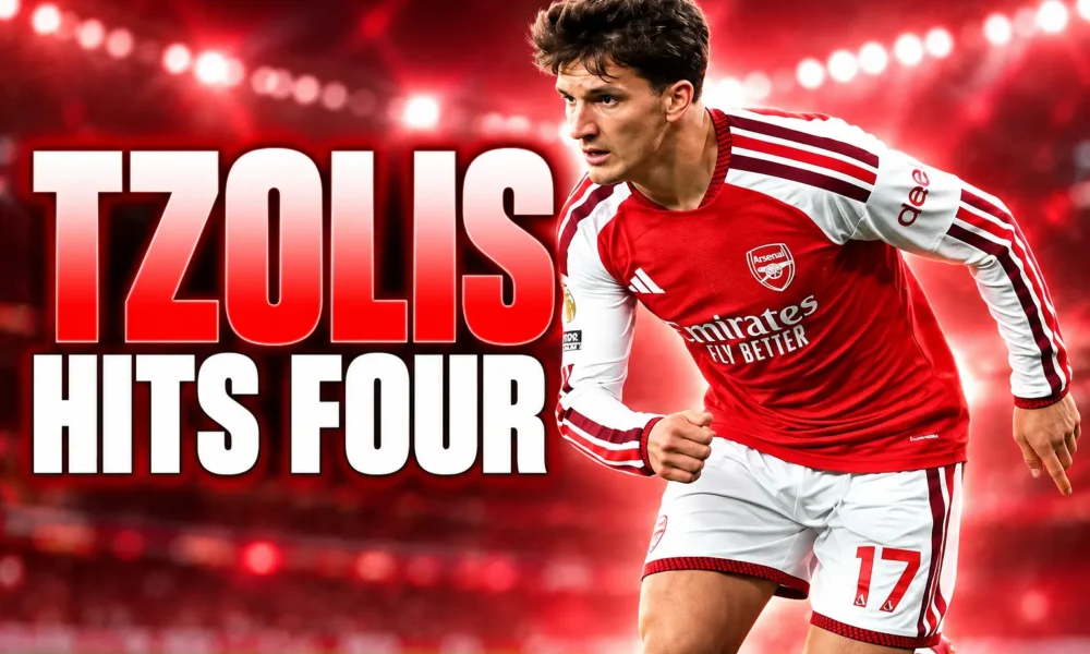 Christos Tzolis Arsenal four assists after Brugge transfer