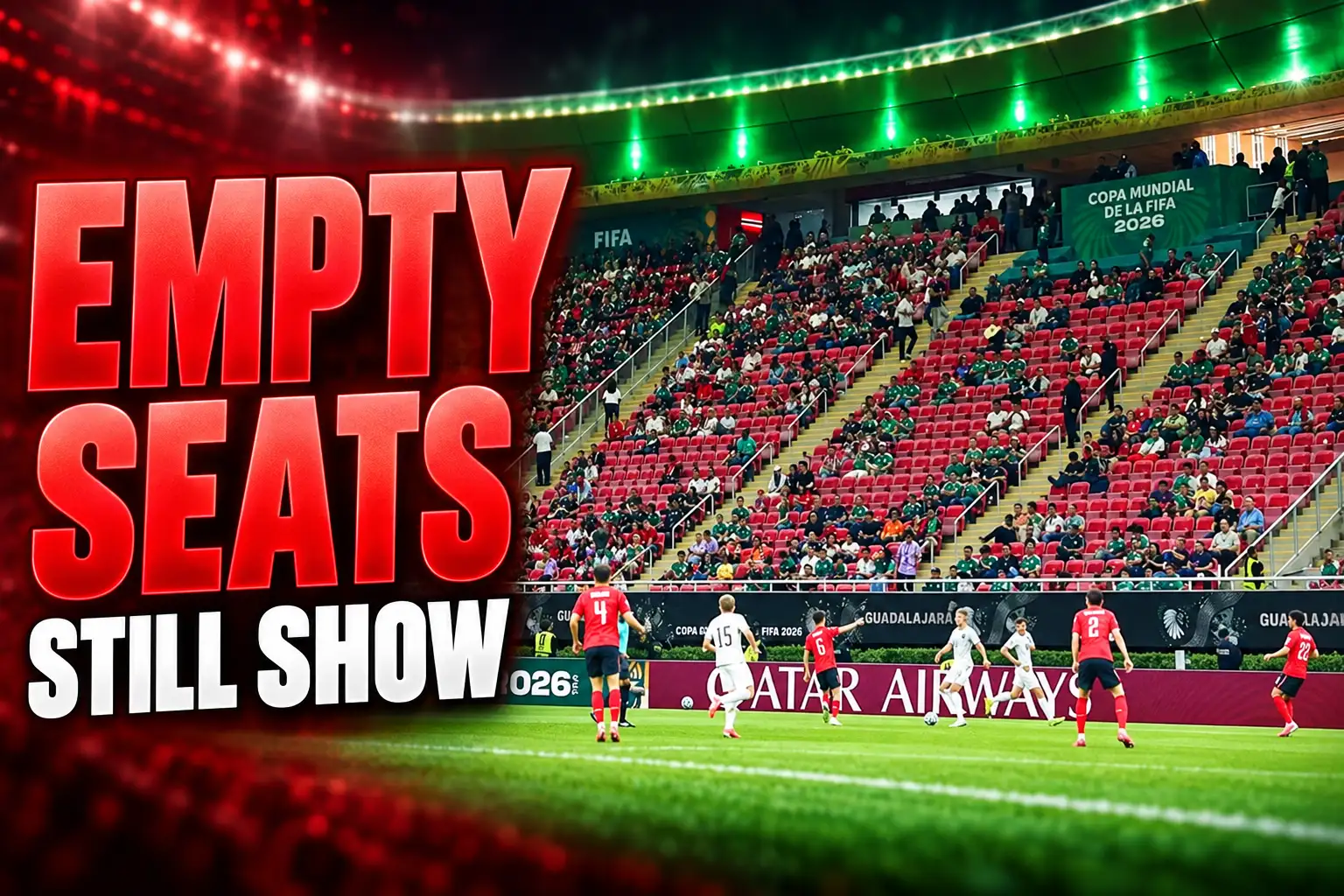 FIFA World Cup empty seats Guadalajara attendance record