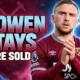 Jarrod Bowen West Ham Championship captain after relegation