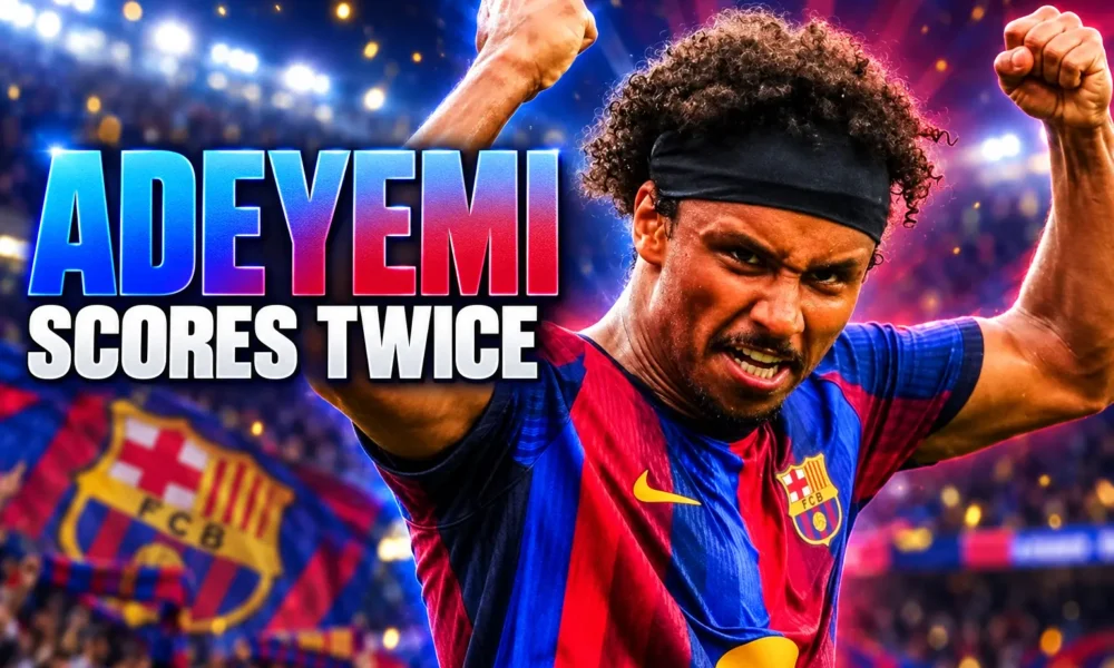 Karim Adeyemi Barcelona Champions League debut goal