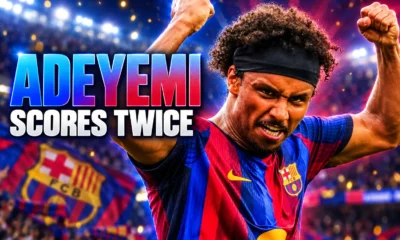 Karim Adeyemi Barcelona Champions League debut goal