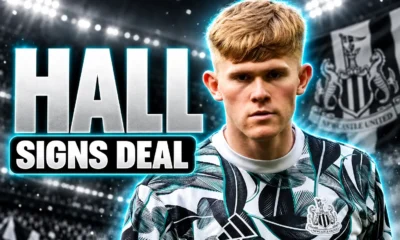 Lewis Hall Newcastle five-year contract Manchester United