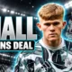 Lewis Hall Newcastle five-year contract Manchester United
