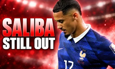 William Saliba back injury Arsenal World Cup absence