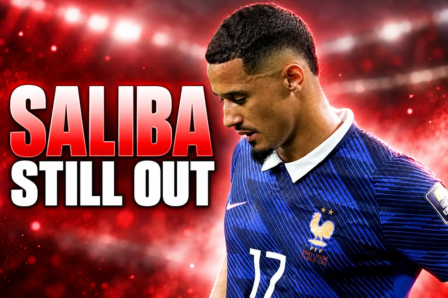 William Saliba back injury Arsenal World Cup absence