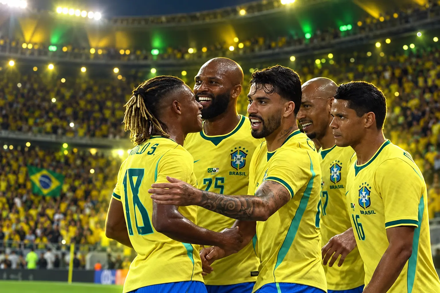 Brazil Maracana farewell squad last World Cup night