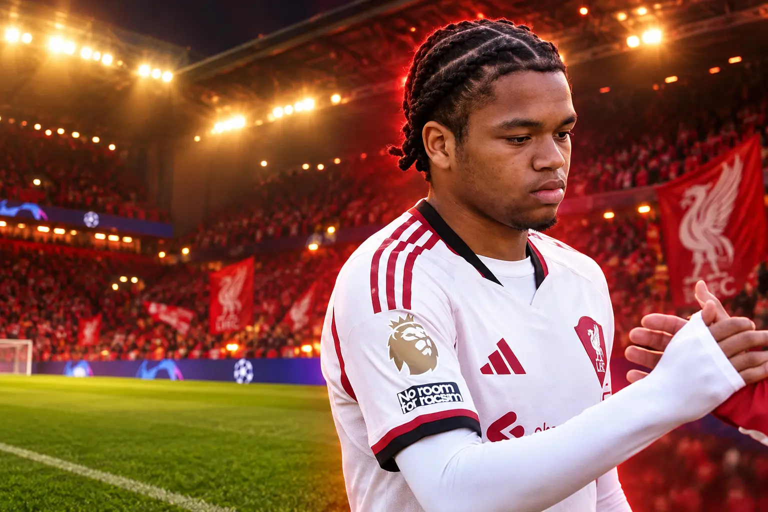 Rio Ngumoha Liverpool Champions League start after Salah