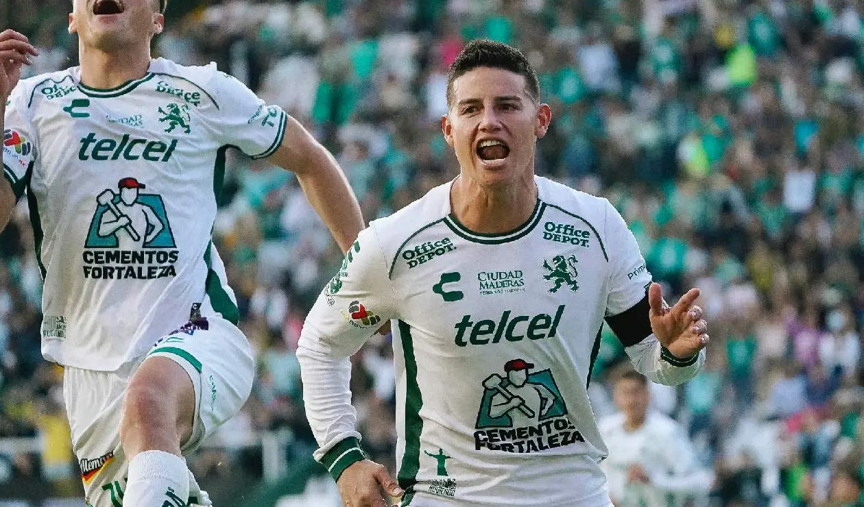 James Rodríguez con el Club León de México.